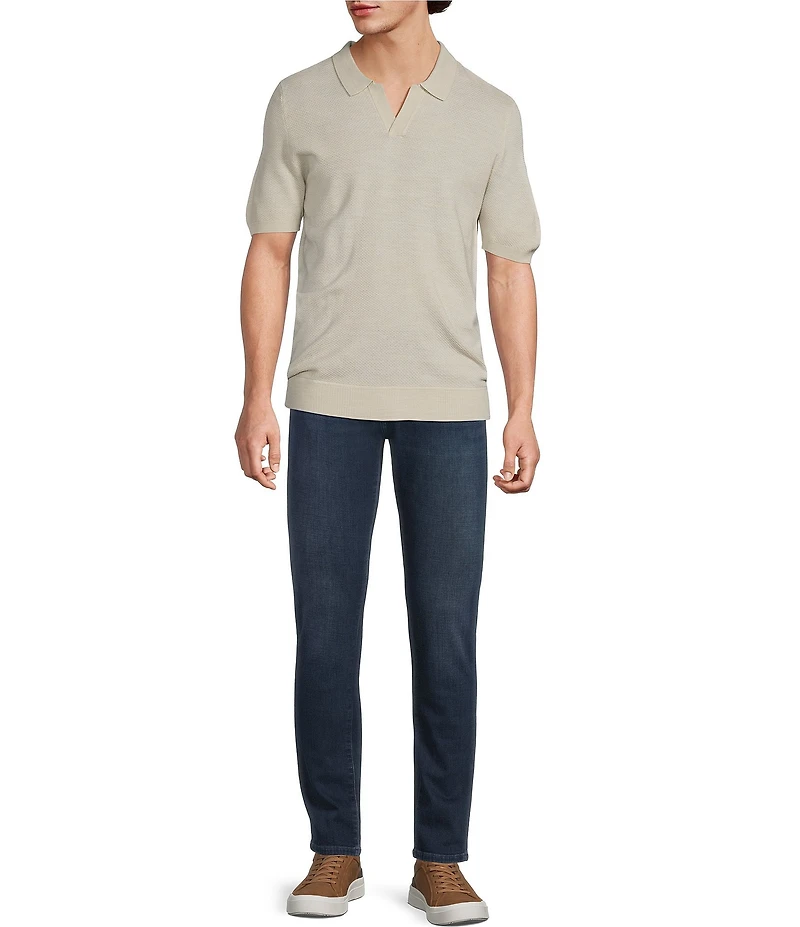 Murano Solid Short Sleeve Polo Sweater