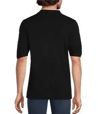 Murano Solid Short Sleeve Polo Sweater