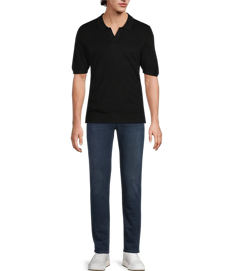 Murano Solid Short Sleeve Polo Sweater