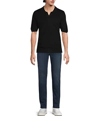 Murano Solid Short Sleeve Polo Sweater