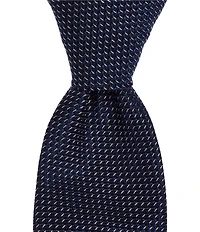 Murano Solid/Non-Solid 3#double; Narrow Woven Silk Blend Tie