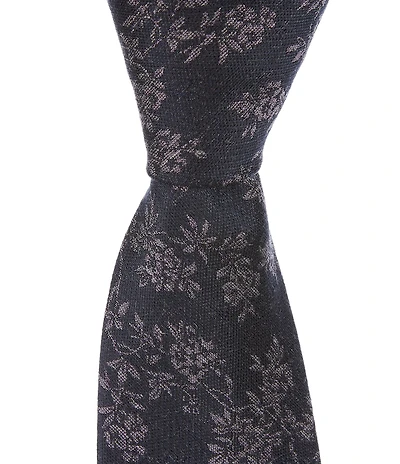 Murano Stemmed Florals 2 3/4#double; Silk Tie