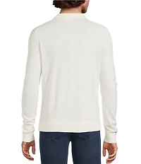 Murano Still Wanderin' Collection Pointelle Johnny Sweater Polo Shirt