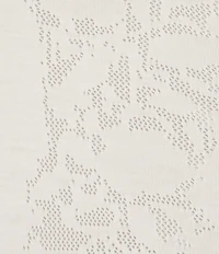 Murano Still Wanderin' Collection Pointelle Johnny Sweater Polo Shirt