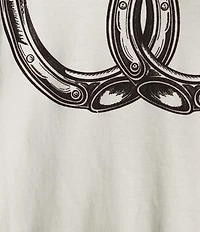 Murano Still Wanderin' Collection Slim Fit Horseshoe Screen Print Long Sleeve T-Shirt