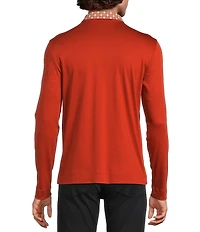 Murano Still Wanderin' Collection Slim-Fit Jacquard Long Sleeve Polo Shirt