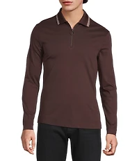 Murano Still Wanderin' Collection Slim Fit Tipped Quarter-Zip Polo Sweater