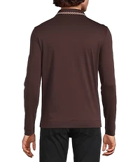 Murano Still Wanderin' Collection Slim Fit Tipped Quarter-Zip Polo Sweater