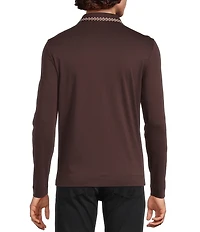 Murano Still Wanderin' Collection Slim Fit Tipped Quarter-Zip Polo Sweater