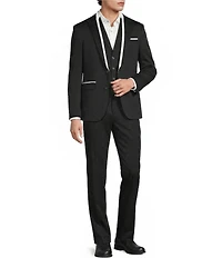 Murano The Event Capsule Alex Slim Fit Contrast Sateen Suit Separates Dress Pants