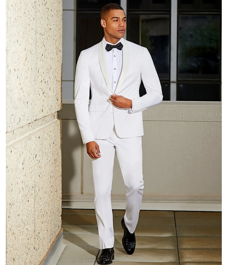 Murano The Event Capsule Alex Slim Fit Sateen Suit Separates Dress Pants