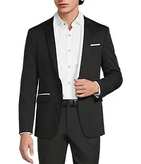 Murano The Event Capsule Slim Fit Contrast Stitching Sateen Suit Separates Jacket