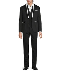 Murano The Event Capsule Slim Fit Contrast Stitching Sateen Suit Separates Jacket