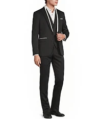 Murano The Event Capsule Slim Fit Contrast Stitching Sateen Suit Separates Jacket