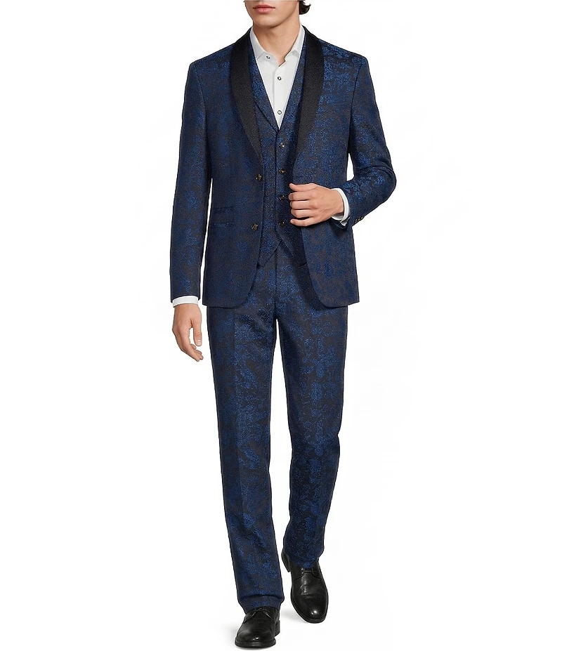 Murano The Event Capsule Slim Fit Jacquard Print Suit Separates Jacket