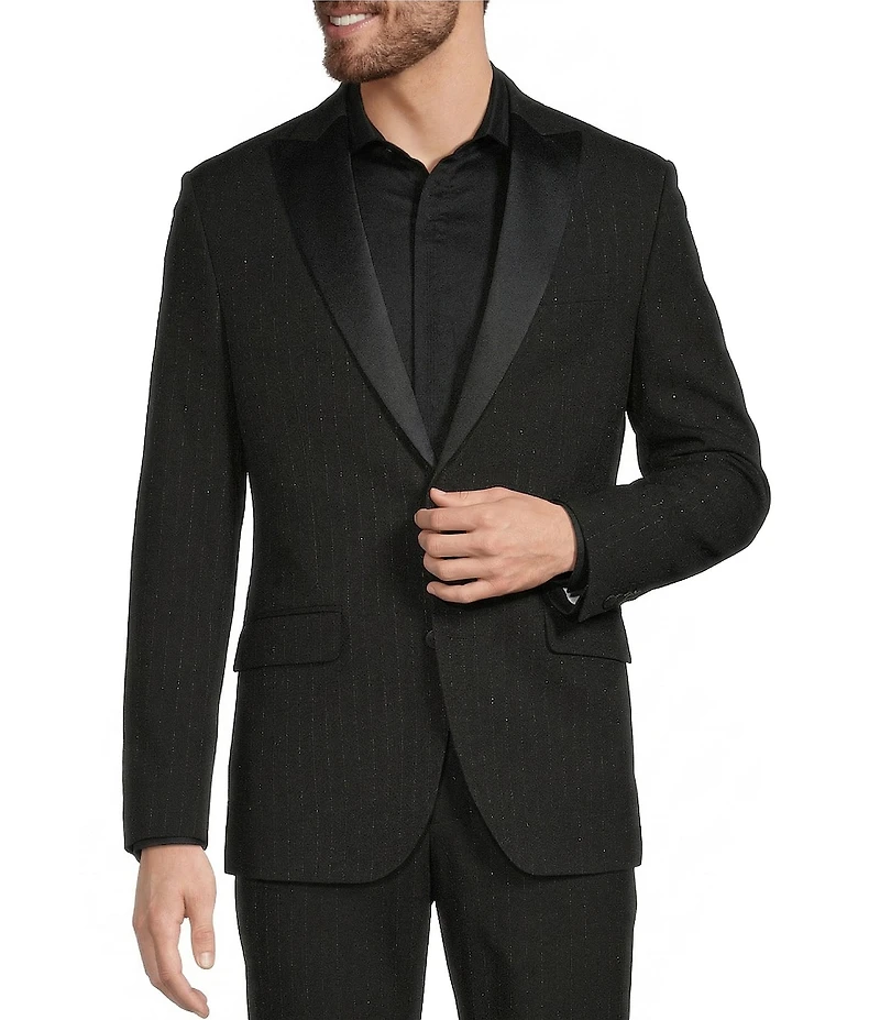Murano The Event Capsule Slim Fit Pinstripe Suit Separates Jacket