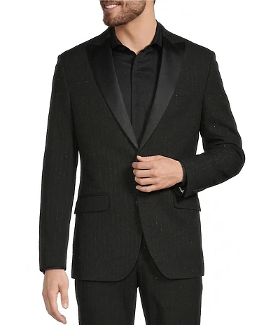 Murano The Event Capsule Slim Fit Pinstripe Suit Separates Jacket