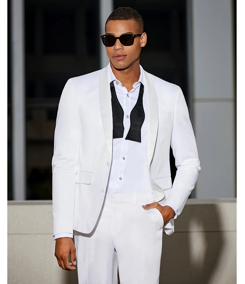 Murano The Event Capsule Slim Fit Sateen Shawl Lapel Suit Separates Jacket