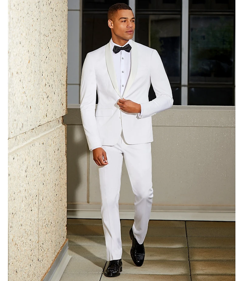 Murano The Event Capsule Slim Fit Sateen Shawl Lapel Suit Separates Jacket