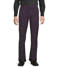 Murano The Holiday Edit Collection Alex Slim Fit Floral Flocked Suit Separates Dress Pants