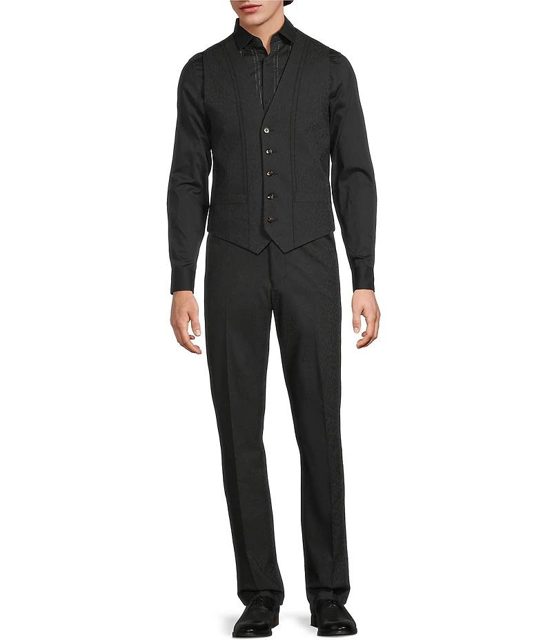 Murano The Holiday Edit Collection Leopard Print Tux Suit Separates Vest