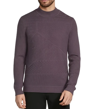 Murano The Holiday Edit Collection Mock Neck Textured Sweater