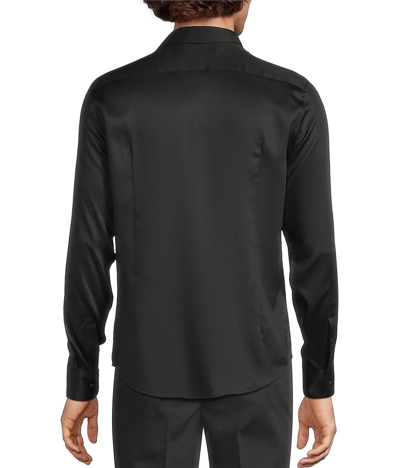 Murano The Holiday Edit Collection Slim Fit Beaded Long Sleeve Woven Shirt