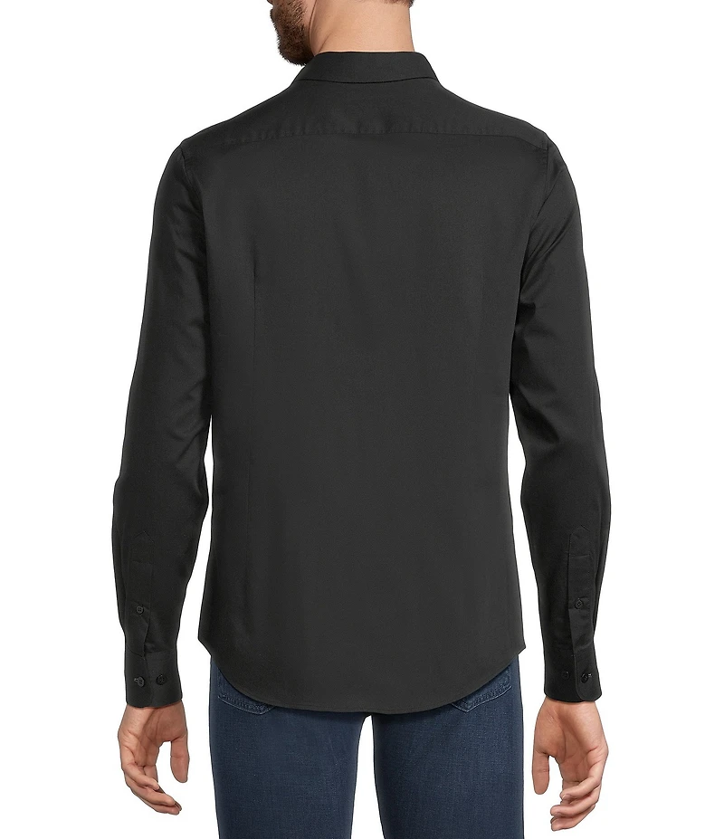 Murano The Holiday Edit Collection Slim Fit Embroidered Long Sleeve Woven Shirt