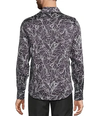 Murano The Holiday Edit Collection Slim Fit Floral Print Long Sleeve Woven Shirt