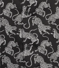 Murano The Holiday Edit Collection Slim Fit Leopard Print Long Sleeve Woven Shirt