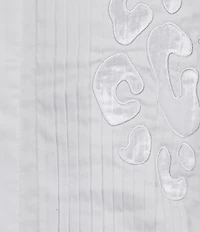 Murano The Holiday Edit Collection Slim Fit Pintuck Applique Long Sleeve Woven Shirt