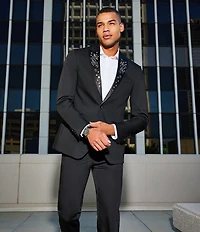 Murano The Holiday Edit Collection Slim Fit Suit Separates Jeweled Peak Jacket