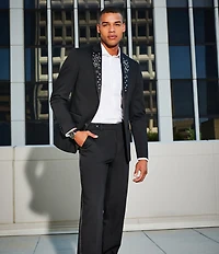 Murano The Holiday Edit Collection Slim Fit Suit Separates Jeweled Peak Jacket