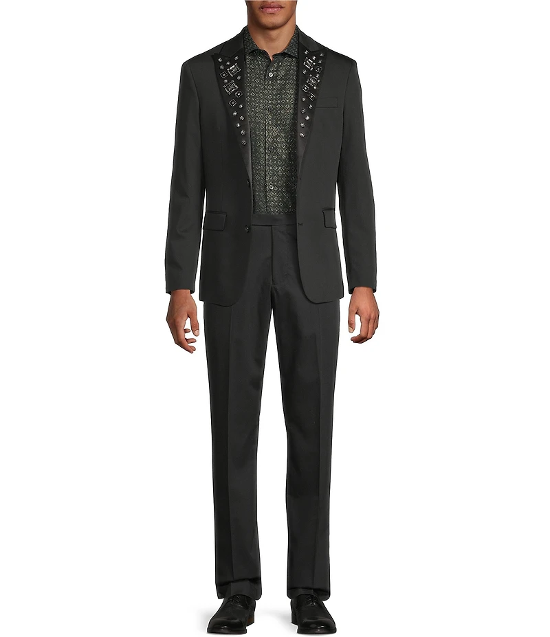Murano The Holiday Edit Collection Slim Fit Suit Separates Jeweled Peak Jacket