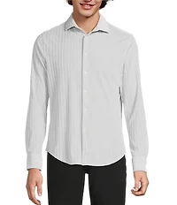 Murano The Holiday Edit Collection Slim Fit Velvet Long Sleeve Knit Coat Front Shirt