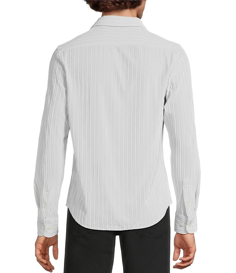 Murano The Holiday Edit Collection Slim Fit Velvet Long Sleeve Knit Coat Front Shirt