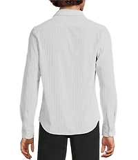 Murano The Holiday Edit Collection Slim Fit Velvet Long Sleeve Knit Coat Front Shirt