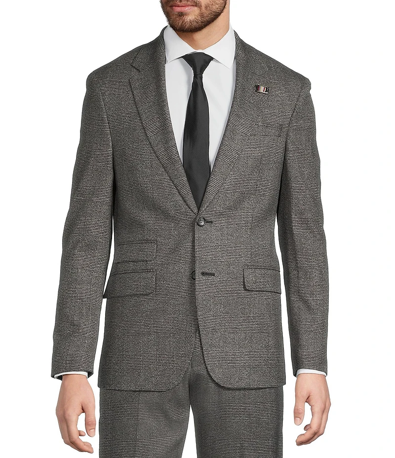 Murano The Murano Show Collection Slim Fit Plaid Dot Suit Separates Jacket