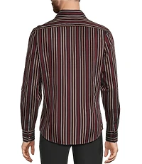 Murano The Murano Show Collection Slim Fit Stripe Long Sleeve Woven Shirt