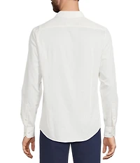 Murano The Murano Show Collection Slim Fit Stripe Sateen Long Sleeve Woven Shirt