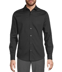 Murano The Murano Show Collection Slim Fit Stripe Sateen Long Sleeve Woven Shirt