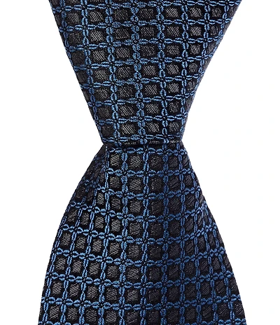Murano Tony Interlocking Neat Printed 3 1/8#double; Silk Tie