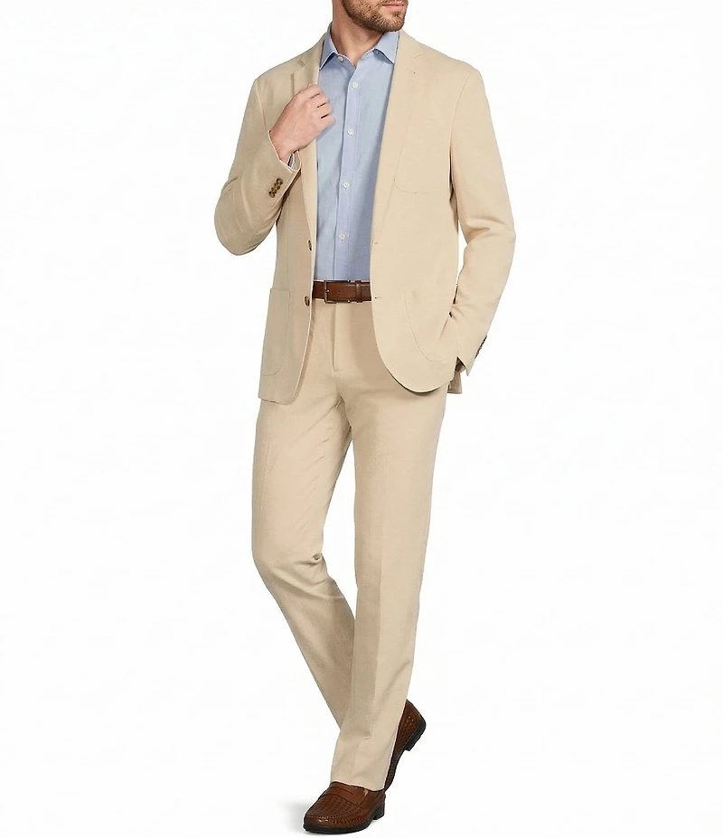 Murano Wardrobe Essentials Alex Slim-Fit Knit Suit Separates Flat-Front Dress Pants