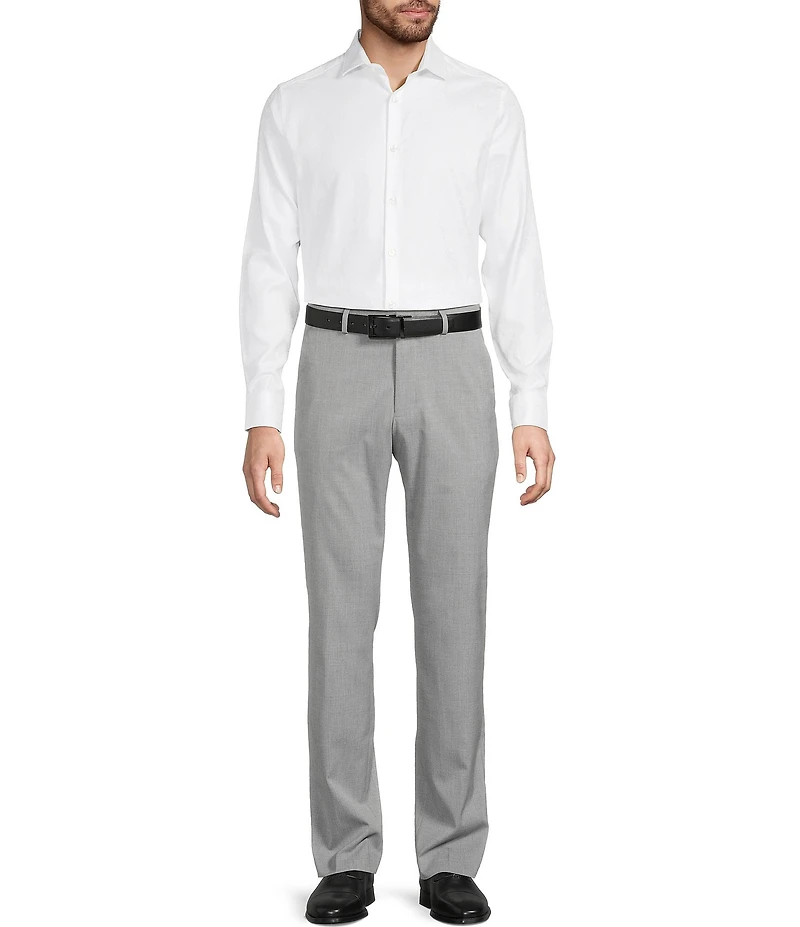 Murano Wardrobe Essentials Alex Slim Fit TekFit Waistband Suit Separates Flat Front Dress Pants