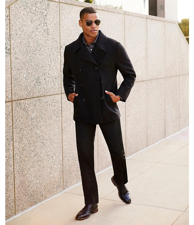 Murano Wardrobe Essentials Alex Slim Fit TekFit Waistband Suit Separates Flat Front Dress Pants