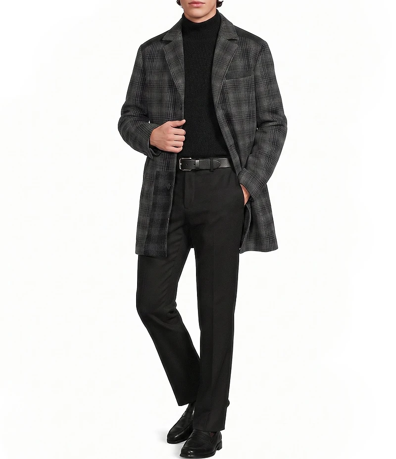 Murano Wardrobe Essentials Alex Slim Fit TekFit Waistband Suit Separates Flat Front Dress Pants