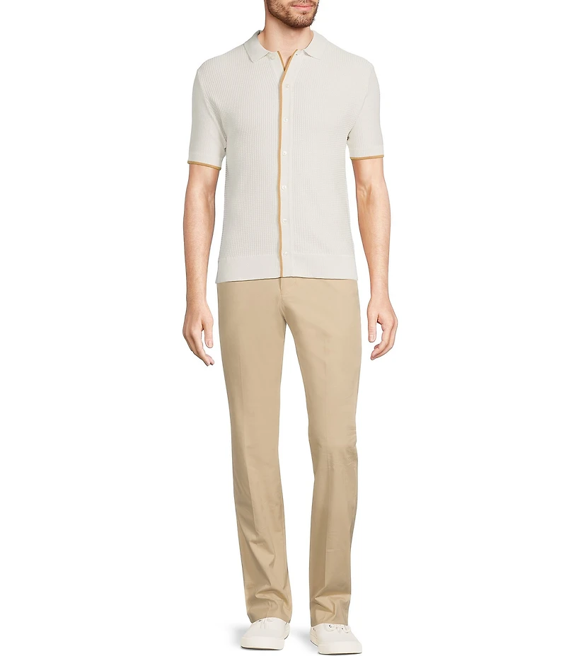 Murano Wardrobe Essentials Alex Slim Fit Flat Front Washed Stretch Chino Pants