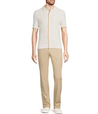 Murano Wardrobe Essentials Alex Slim Fit Flat Front Washed Stretch Chino Pants