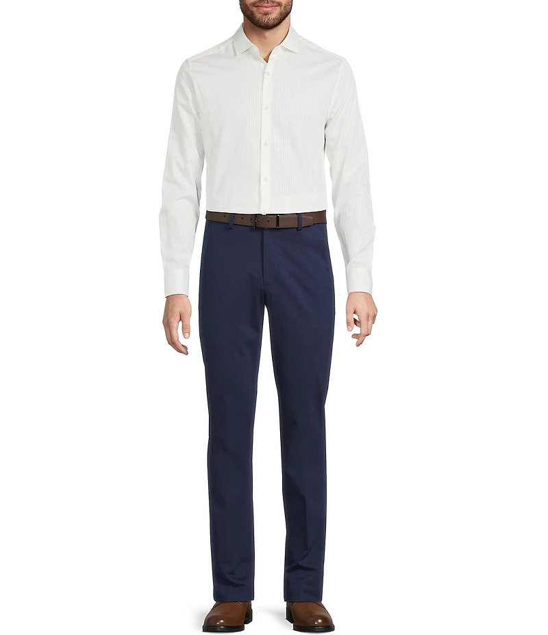Murano Wardrobe Essentials Alex Slim-Fit Knit Flat-Front Suit Separates Dress Pants