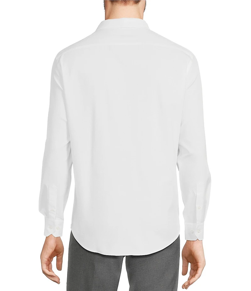 Murano Big & Tall Wardrobe Essentials Dobby Stretch Long Sleeve Woven Shirt